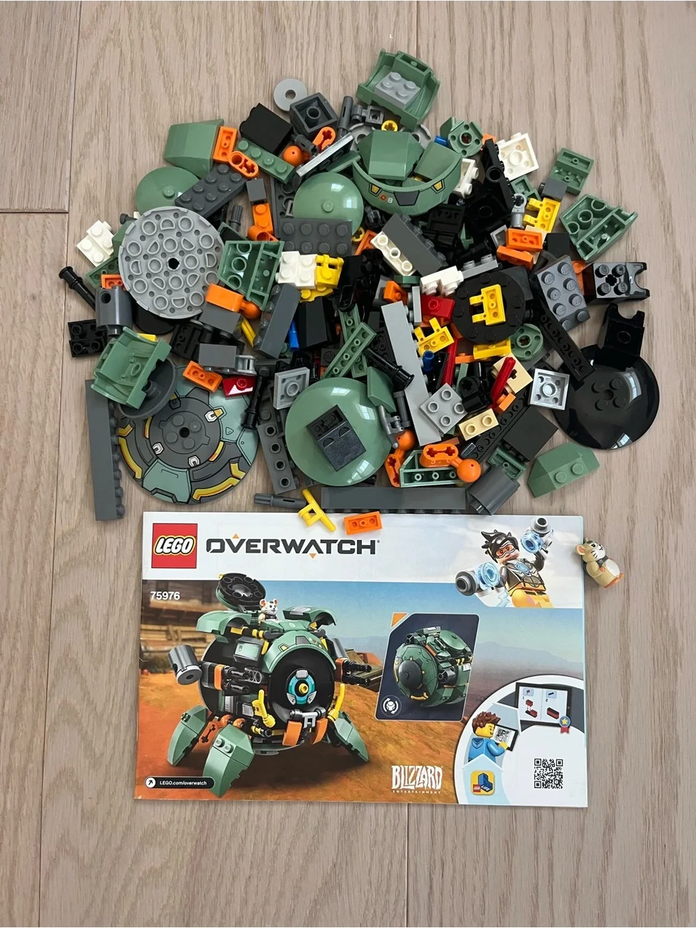LEGO Overwatch Wrecking Ball with Hammond 75976 Complete Set No Box